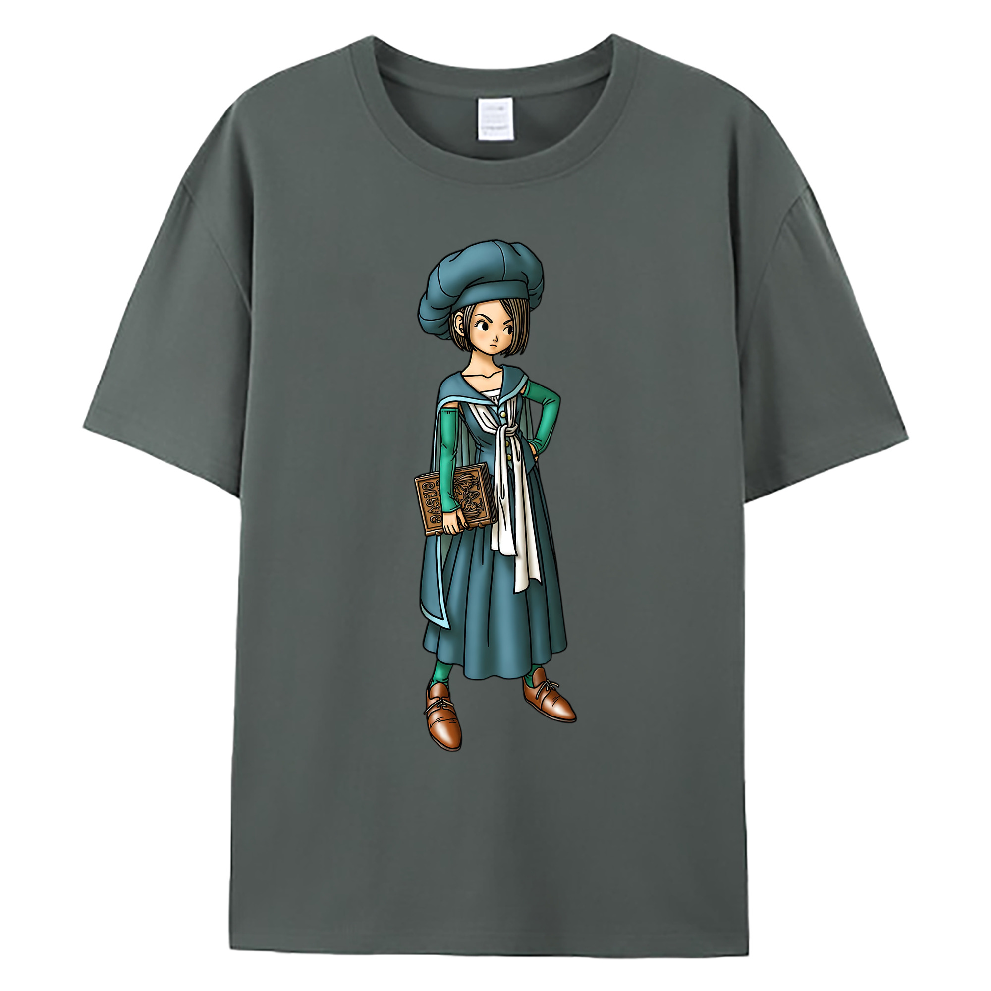 （画像用） ドラゴンクエスト Doragon Kuesuto Dragon Quest 綿100％ メンズ半袖Tシャツ｜肌触りやわらか＆通気性